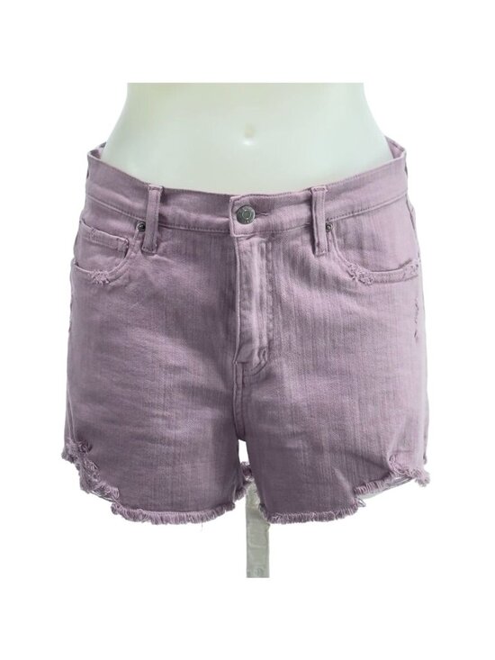 pistola Pants - Pistola Womens Lavender Distressed Denim Shorts With Frayed Hem Size 30
